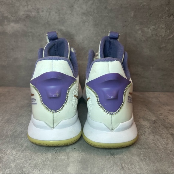 Nike Lebron Witness 5 Basketball Shoes CQ9380-102 Mens sz 11.5 - white/purple - Picture 4 of 7
